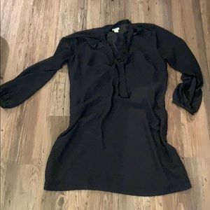 J Crew Knee Length Black Dress